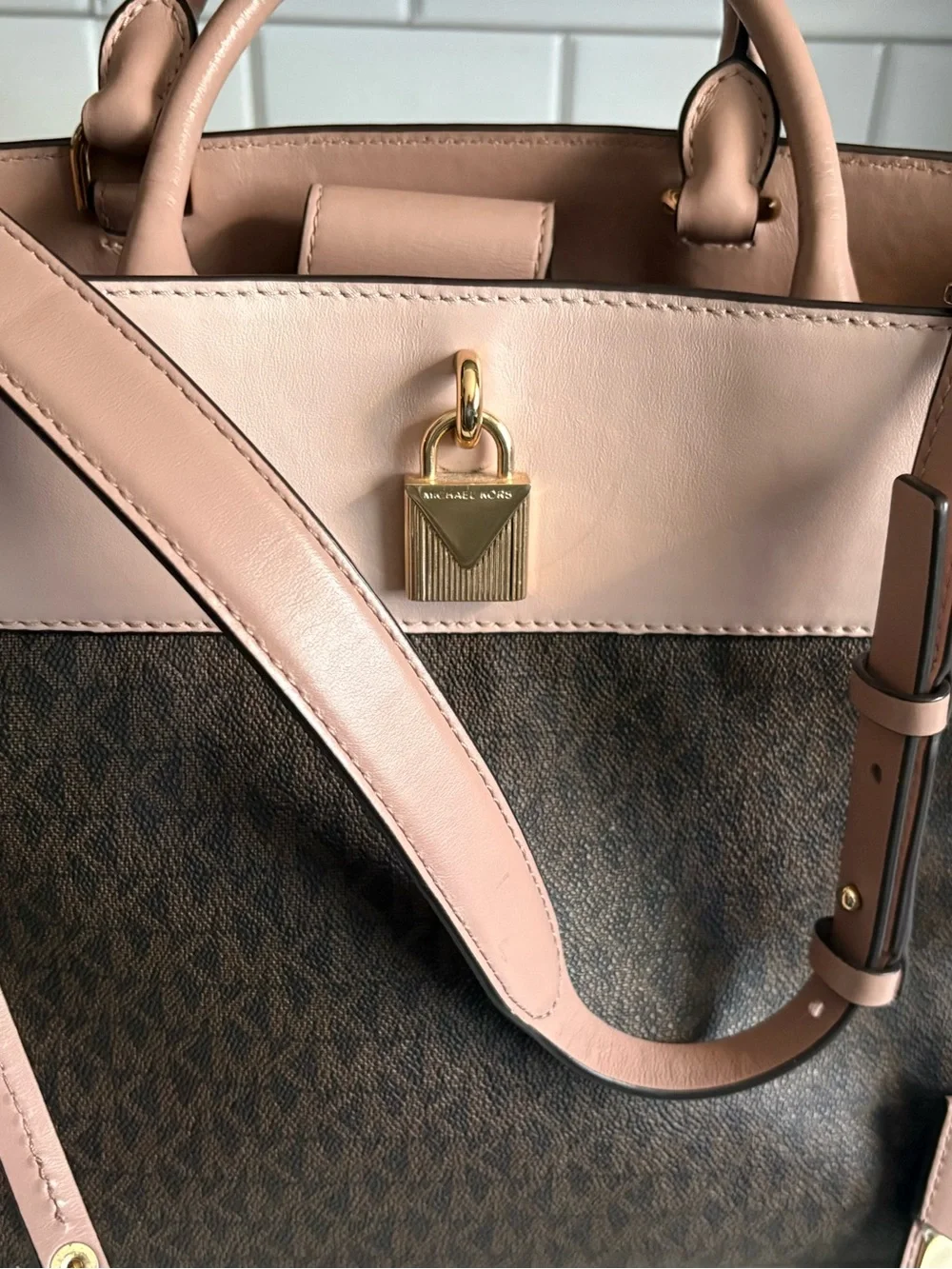 Michael Kors Gramercy Large Logo Satchel Bag